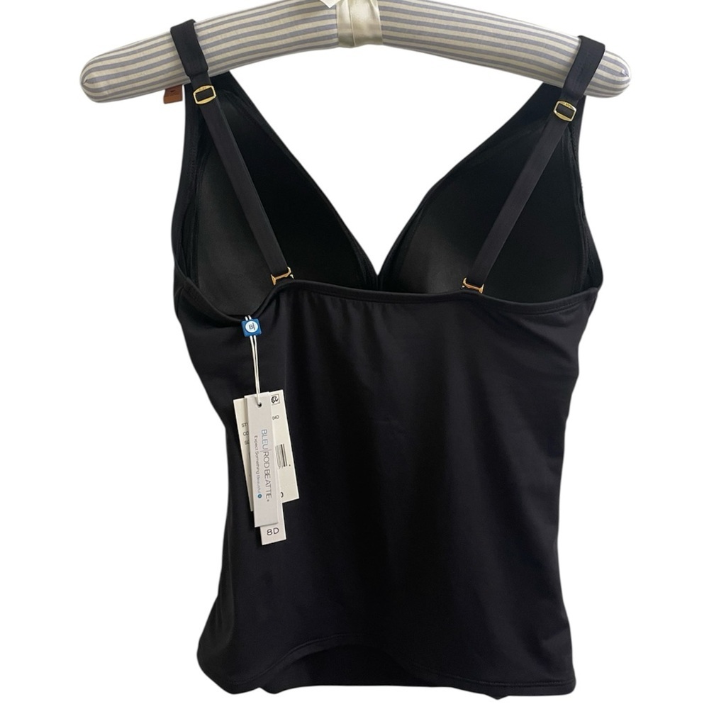 🌊NWT! Bleu Rod Beattie Black Tankini Top. Size 8D. Retail price $89 - Picture 8 of 13